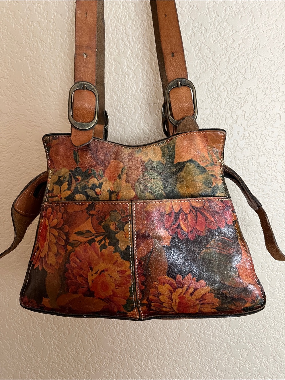 Patricia Nash leather floral bag - Picture 6 of 13